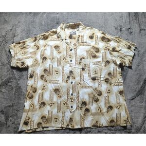 Pineapple Connection Short Sleeve Button Up Hawaiian Shirt Men's Size 3XB